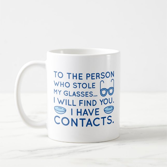 Caneca De Café Tenho Contatos (Esquerda)