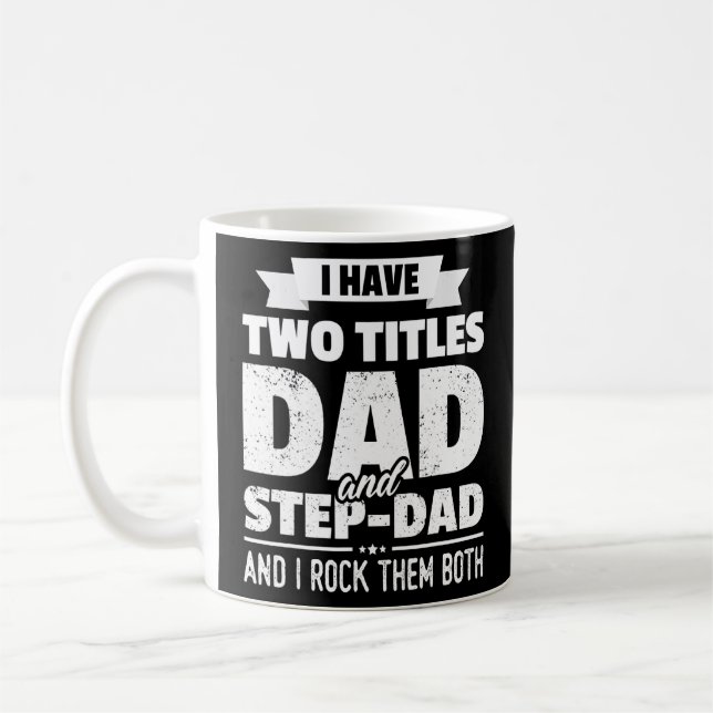 Caneca De Café Tenho Dois Títulos Pai E Pai (Esquerda)