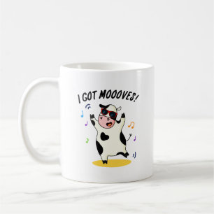 Caneca De Café Tenho Mooves Engraçados Dançando Vacas.