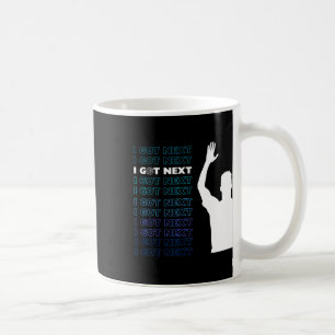 Caneca De Café Tenho o próximo Basquete Engraçado - Azul Negro