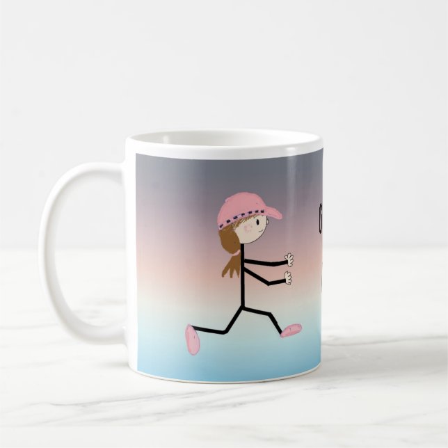 Caneca De Café Tenho que correr (Esquerda)
