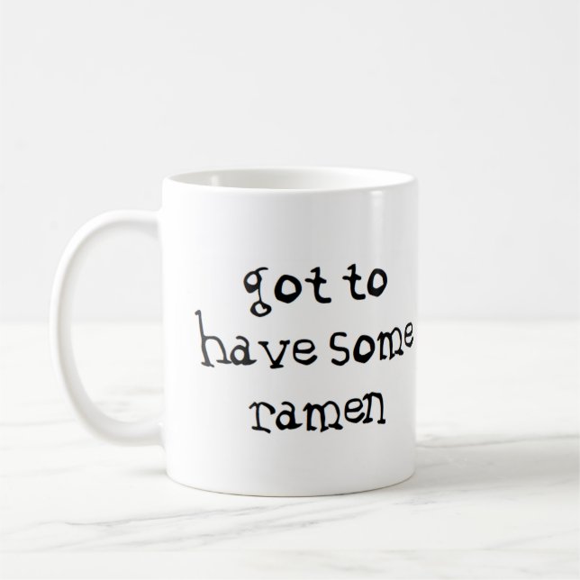 Caneca De Café Tenho que ter um ramen (Esquerda)