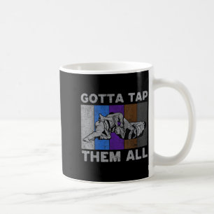Caneca De Café Tenho que Tocar Todos Vintage BJJ Jiu Jitsu Brasil