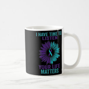 Caneca De Café Tenho Tempo Para Ouvir A Consciência Da Prevenção