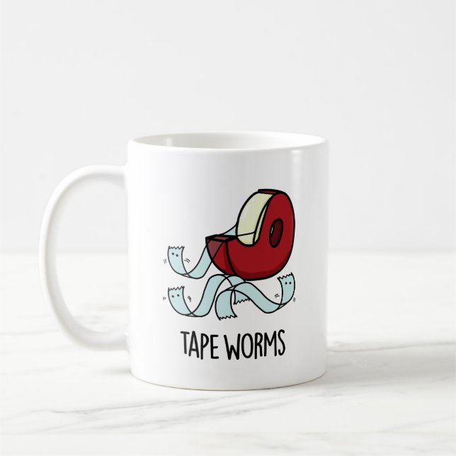 Caneca De Café Tênias Piadas de Fita Adesiva Engraçadas  (Esquerda)
