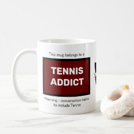 Caneca De Café Tênis Addicto Adicionar Seu Nome Monograma Inicial