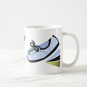 Caneca De Café Tênis de Corrida - Nascido para Correr