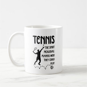 Caneca De Café Tênis Engraçado – Humor de Tênis vs Pickleball