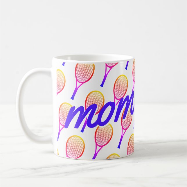 Caneca De Café Tênis Mãe Dia de as mães Rosa Brilhante Púrpura (Esquerda)