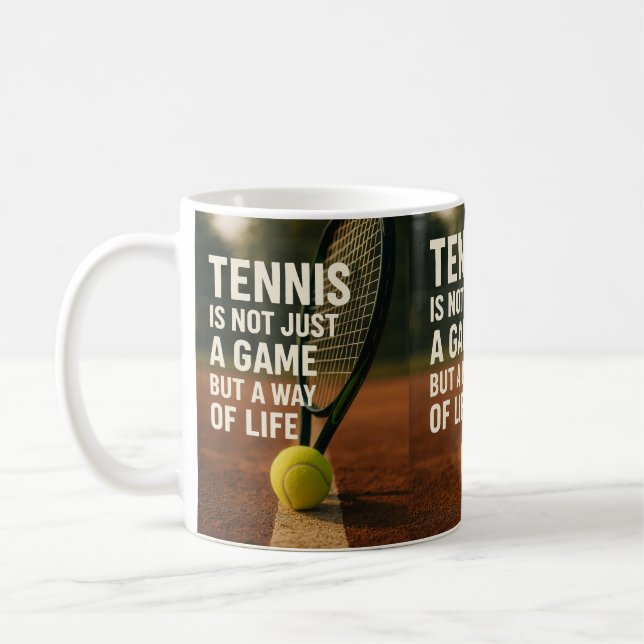 Caneca De Café tênis, não apenas um jogo (Esquerda)