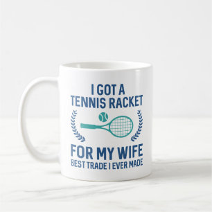 Caneca De Café Tênis Racket Para Minha Esposa