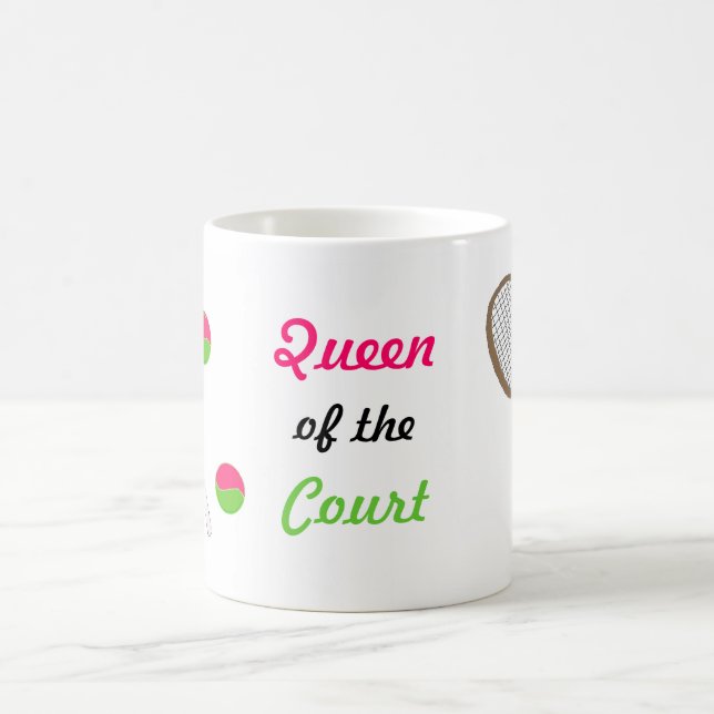 Caneca De Café Tênis - Rainha da Quadra (Centro)