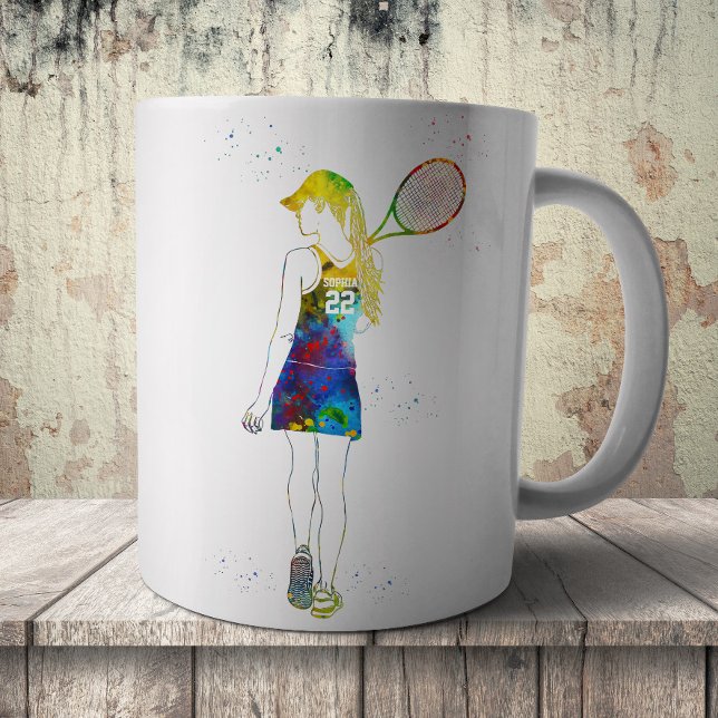 Caneca De Café Tenista Feminina (Criador carregado)