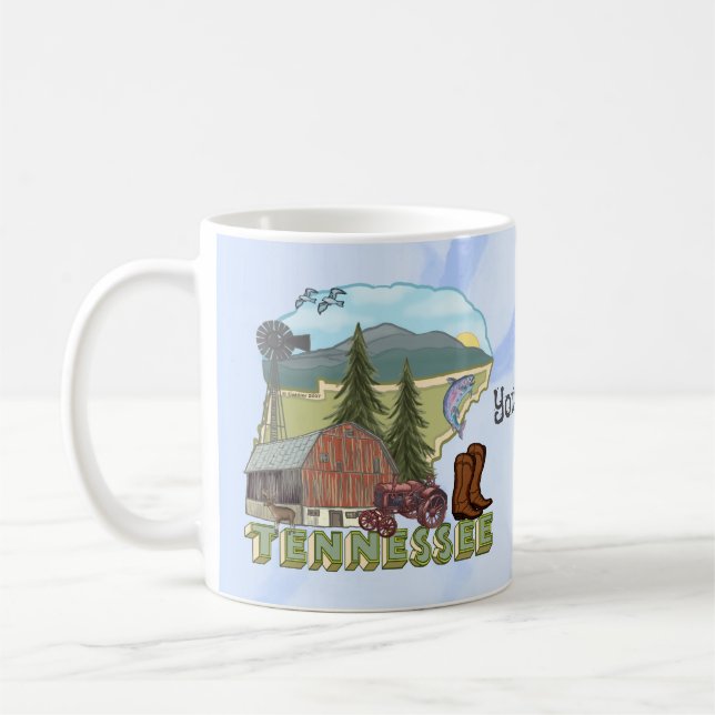 Caneca De Café Tennessee (Esquerda)