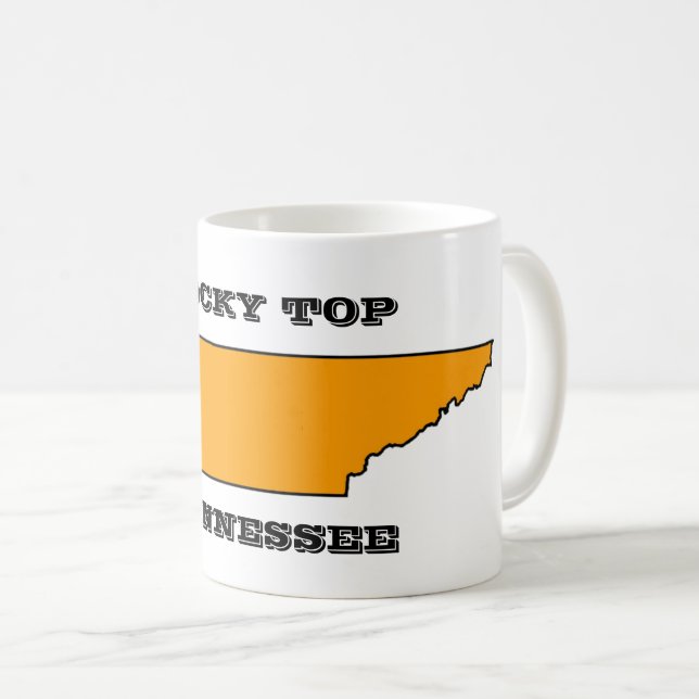 Caneca De Café Tennessee superior rochoso (Frente Esquerda)