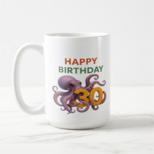 Caneca De Café Tentacle Twist: aniversário de 30 anos Octopus Mug
