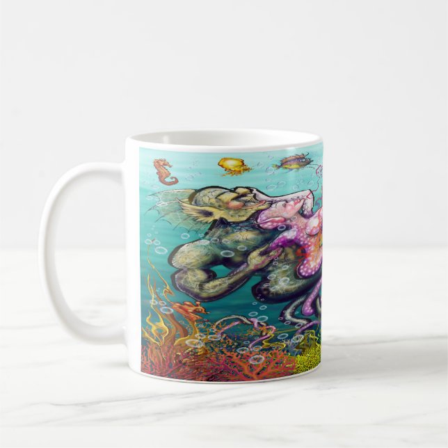 Caneca De Café Tentáculos (Esquerda)