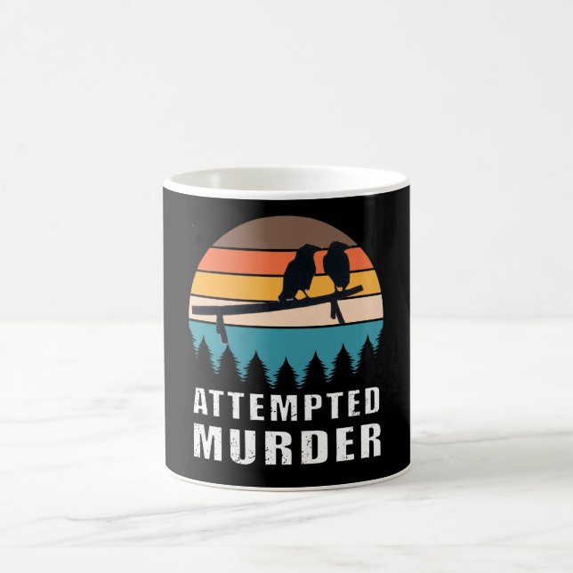 Caneca De Café Tentativa de assassinato de corvos-piada (Centro)