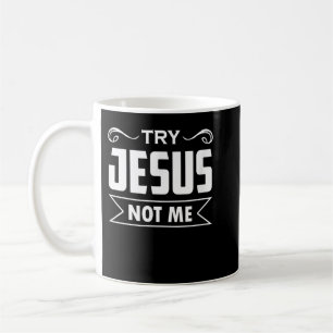Caneca De Café Tente Jesus Não Mim Cristão Fé Esperança Amor - Ri