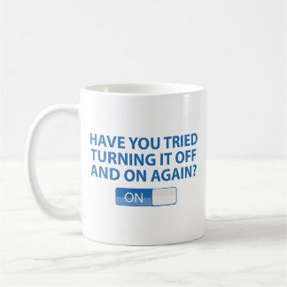 Caneca De Café Tentou Ligá-Lo E Desligá-Lo Novamente? Café