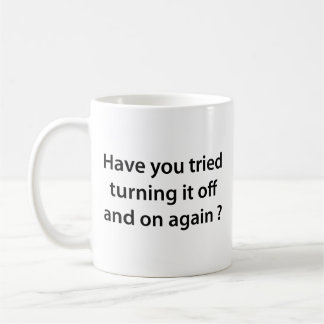 Caneca De Café Tentou Ligá-Lo E Desligá-Lo Novamente? Café