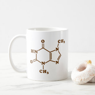 Caneca De Café Teobromina - Teobromina - Fórmula Química Molecula