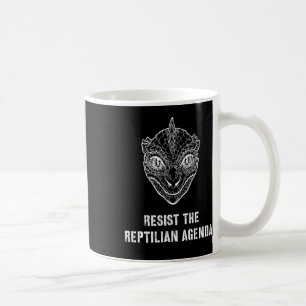 Caneca De Café Teoria Da Conspiração Resistiu À Agenda Reptiliana