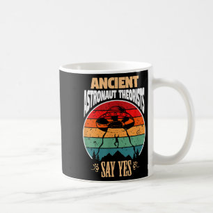 Caneca De Café Teóricos Astronautas Antigos Dizem Sim Presente Pa
