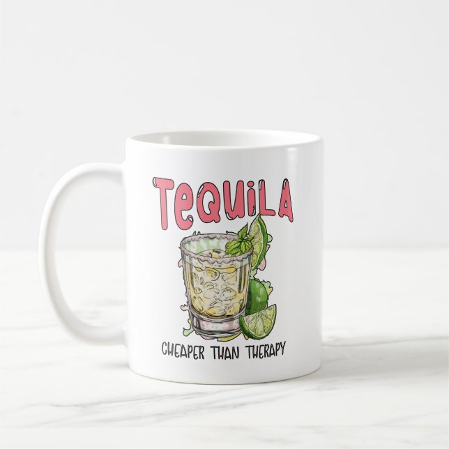 Caneca De Café Tequila mais barata que a terapia Tequila mexicana (Esquerda)
