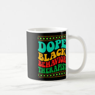 Caneca De Café Terapeuta Comportamental Negro Droga Mês da Histór