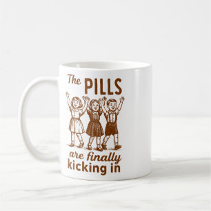 Caneca De Café Terapeuta de Ansiedade de Saúde Mental Os Remédios