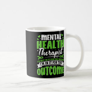 Caneca De Café Terapeuta de Saúde Mental Não Estou Nisso Pelo Din