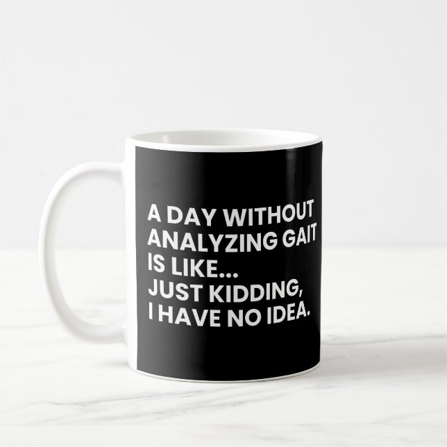 Caneca De Café Terapeuta Físico Dito de Trabalho Engraçado (Esquerda)
