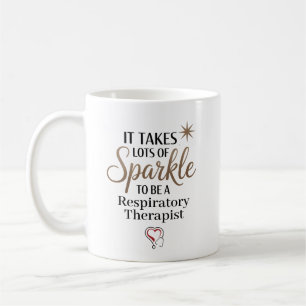 Caneca De Café Terapeuta Respiratório Brilho Personalizado