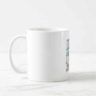 Caneca De Café Terapeuta Unicórnio com um Presente Mágico Lateral