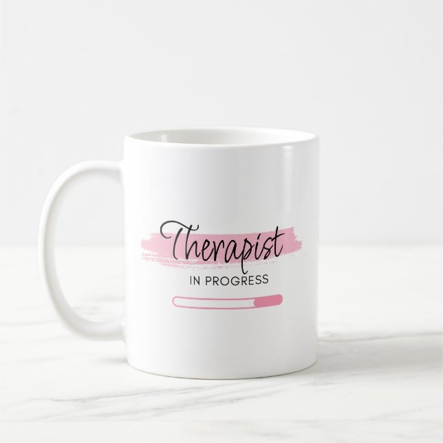 Caneca De Café Terapêutica Em Andamento - Personalizada (Esquerda)
