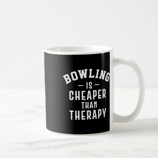 Caneca De Café Terapêutica Engraçada Com Boliches - Presente De B (Direita)