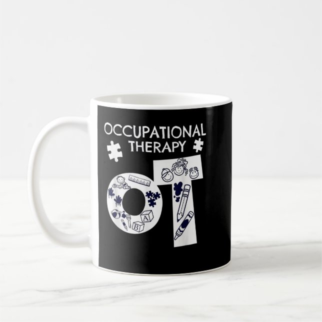 Caneca De Café Terapêutica Ocupacional Presente (Esquerda)