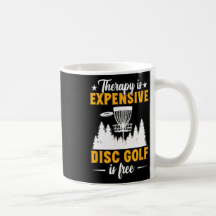 Caneca De Café Terapia de Disco Golf É Cara Jogador de Disco Golf
