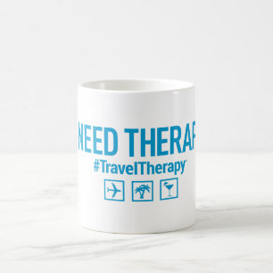 Caneca De Café Terapia do viagem