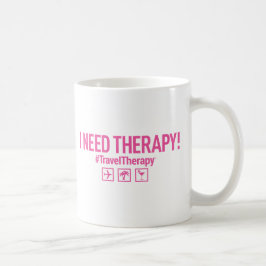 Caneca De Café Terapia do viagem