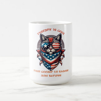 Caneca De Café Terapia é camiseta Legal - Consciência da Saúde Me