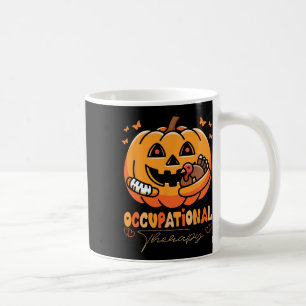 Caneca De Café Terapia Ocupacional Engraçado Ação de Graças Pumpk