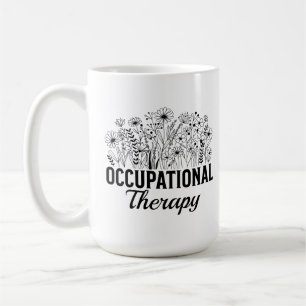 Caneca De Café Terapia Ocupacional Floral Terapeuta Ocupacional T
