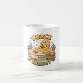 Caneca De Café Terapia Quack Loja de Spa Pato Kawaii