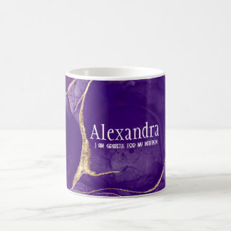Caneca De Café Terceira Chakra de Olhos com Afirmação