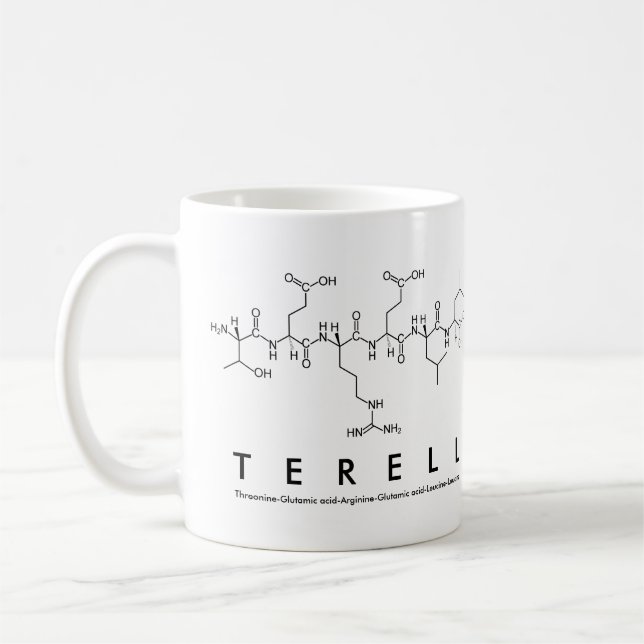 Caneca De Café Terell peptide name mug (Esquerda)