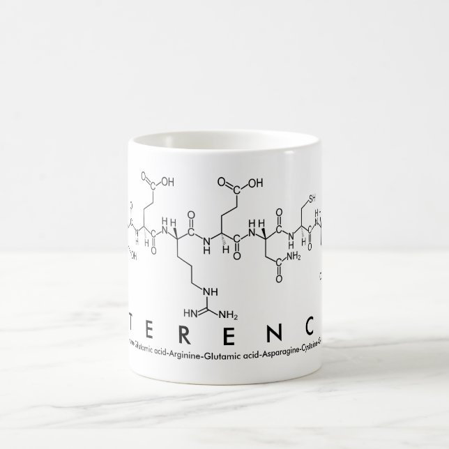 Caneca De Café Terence peptide name mug (Centro)