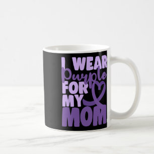 Caneca De Café Termina Heimer Eu Uso Roxo Para a Minha Mãe Consci