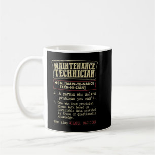 Caneca De Café Termo Definição de Dicionário do Técnico de Manute